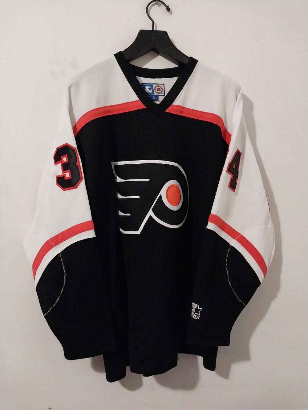 Starter Vtg. 90's Philadelphia Flyers John Vanbiesbrouck Size Large
